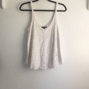American eagle flowy lace tank